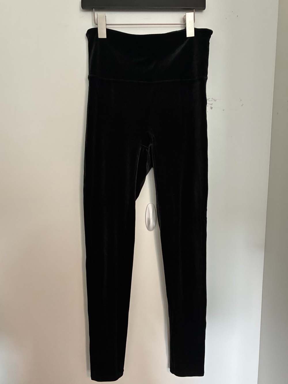 Spanx Black Velvet Leggings